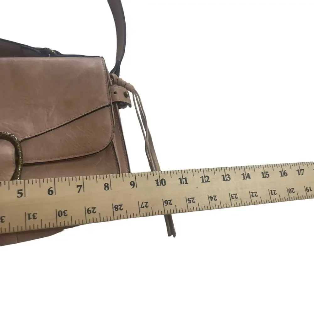 Madden Girl‎ Light Pink Grate Crossbody Bag Purse
